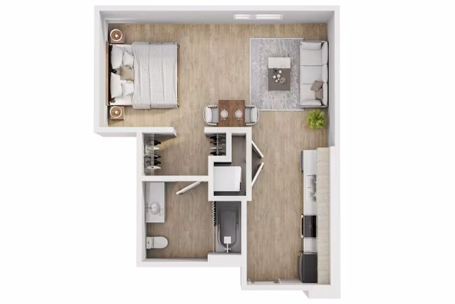 Studio B A301 floor plan